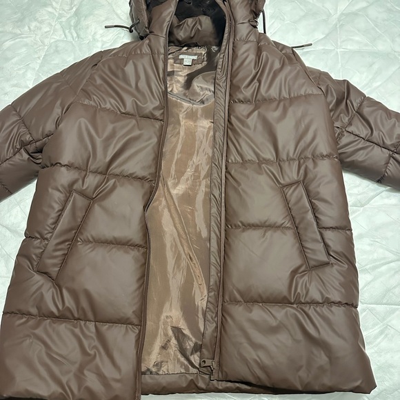 Falls Creek Chocolate Brown Puffer Coat - Picture 1 of 2